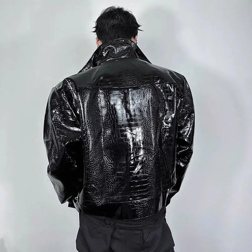 American Retro Motorcycle Leather Jacket