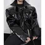 American Retro Motorcycle Leather Jacket