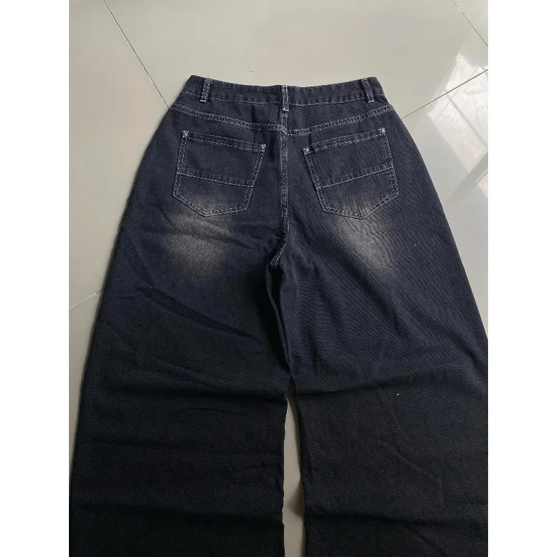 Vintage Printing Baggy Jeans