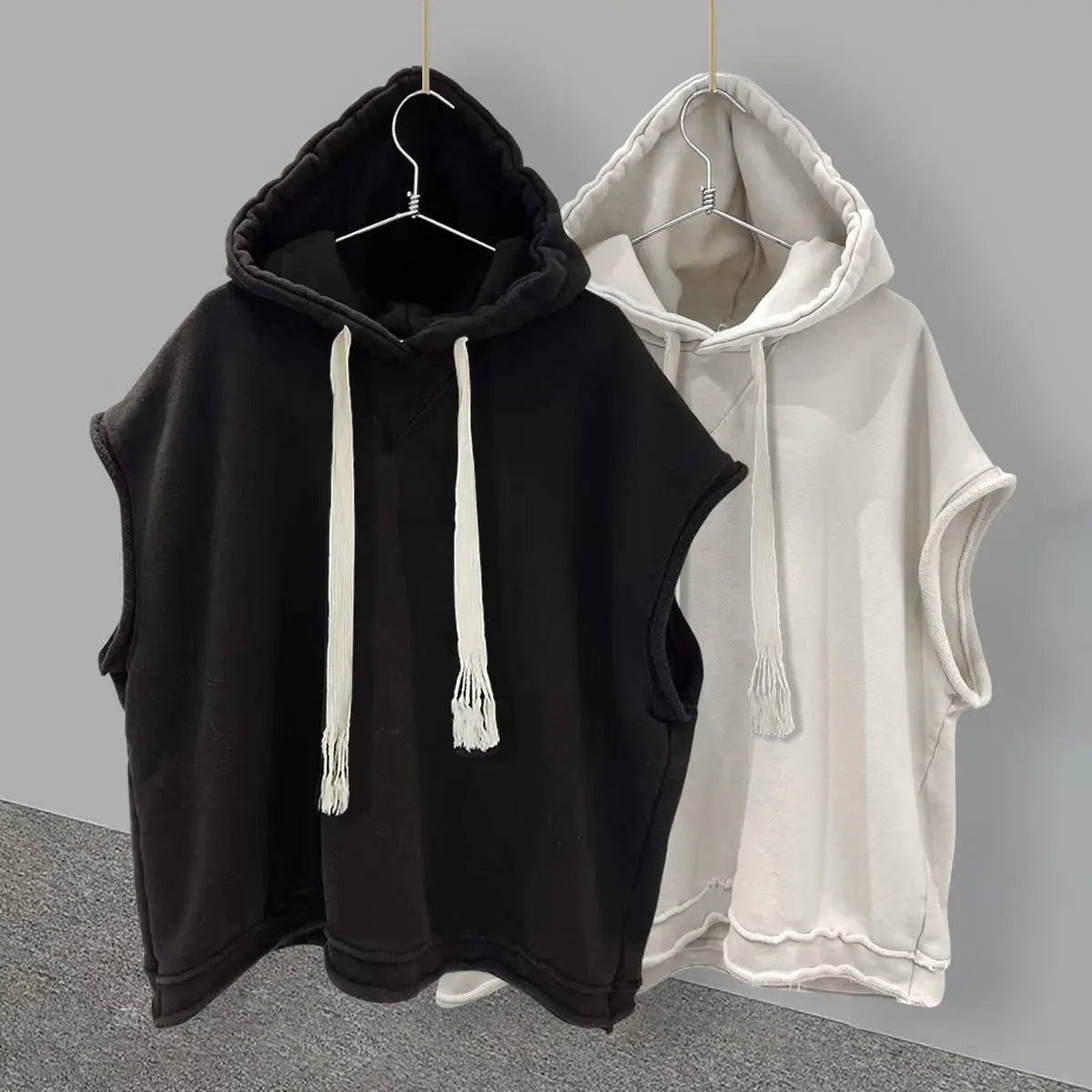 New Hooded Sleeveless T-shirt Men Summer Tide Ins Korean Version of The Trend of Hundred Handsome Undershirt Casual Loose Male