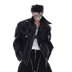 American Heavyweight Deconstructed Leather Jacket