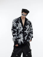 Retro American V-neck Knitted Sweater