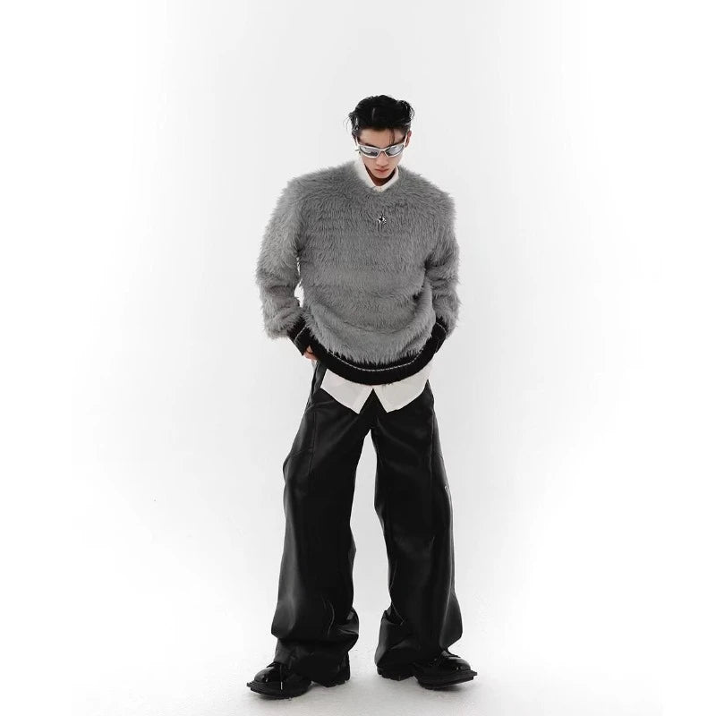 Hip Hop Metal Design Knit