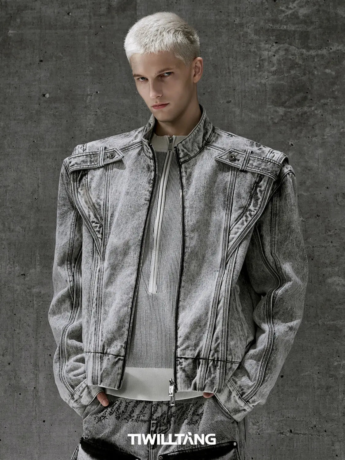 American Retro Denim Jacket Punk Streetwear