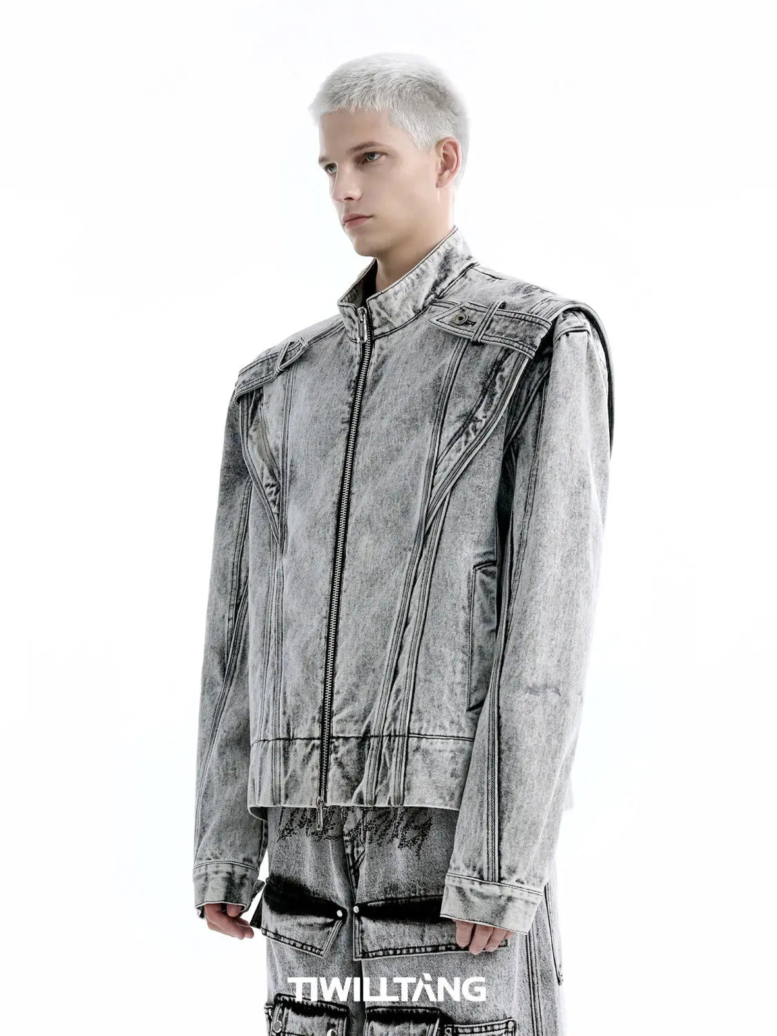 American Retro Denim Jacket Punk Streetwear