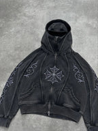 Gothic street punk casual hoodie