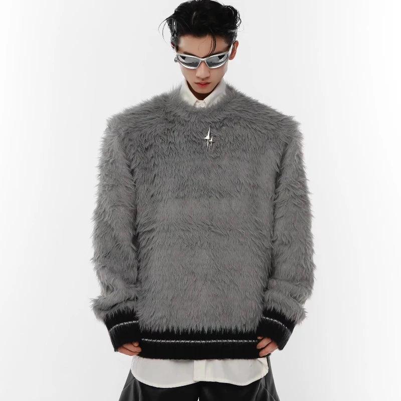 Hip Hop Metal Design Knit