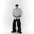 Hip Hop Metal Design Knit