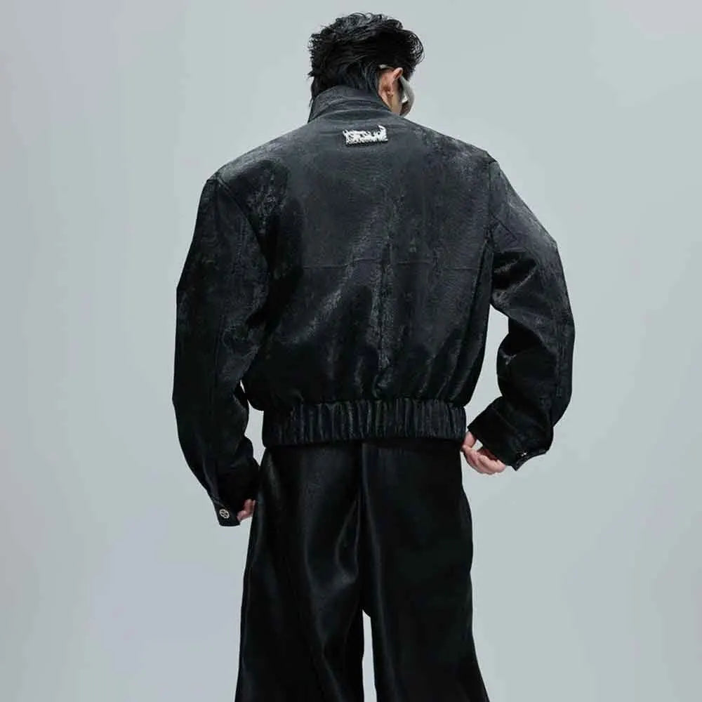 Python Texture Jewel Embellished Jacket