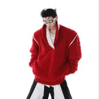 V-neck Pullover Mens Hip Hop Knit