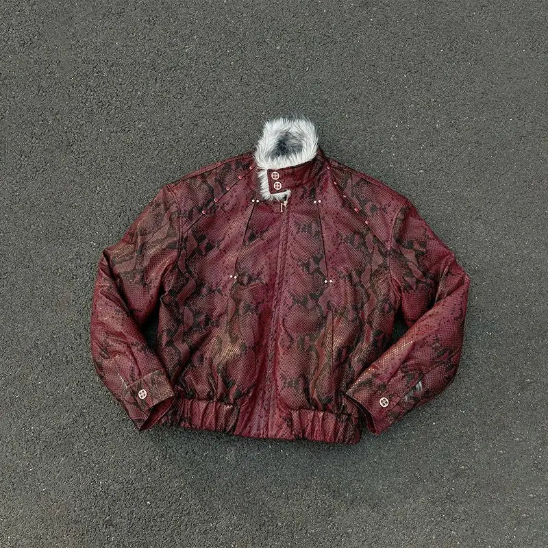 American New Fashion Solid Color Plus Velvet Padded Cotton-padded Jacket Men Y2K Gothic Harajuku Hip-hop Popular Casual Jacket