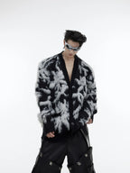 Retro American V-neck Knitted Sweater