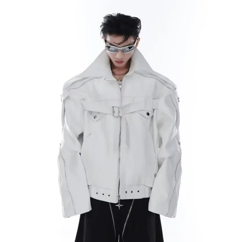 American Heavyweight Deconstructed Leather Jacket