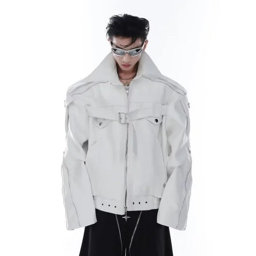 American Heavyweight Deconstructed Leather Jacket