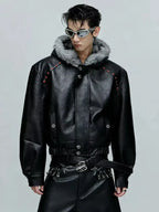 Hooded Leather Jackets