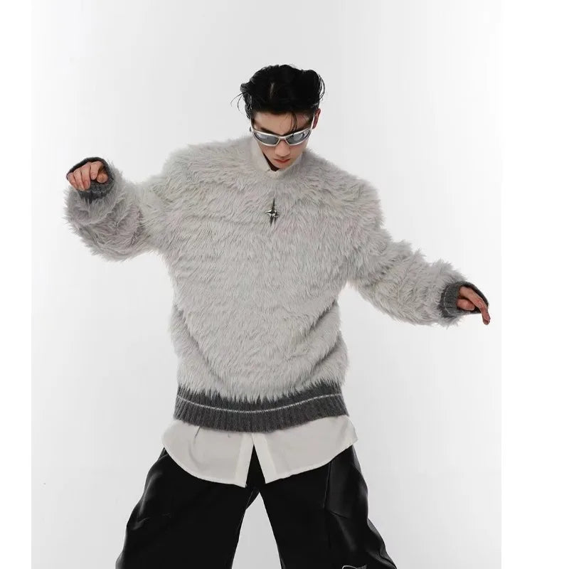 Hip Hop Metal Design Knit