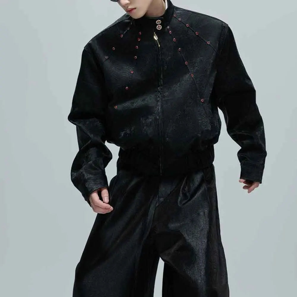 Python Texture Jewel Embellished Jacket