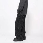 Heavy Duty Folded Design Dyed Jeans