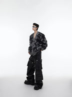 Retro American V-neck Knitted Sweater