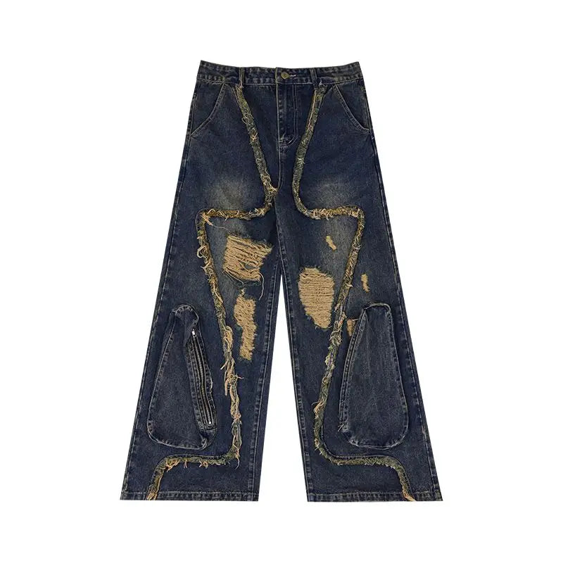 Vintage Hip Hop Denim Pants