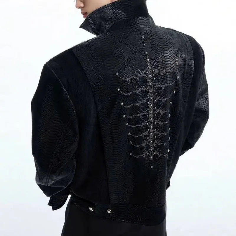 Leather Patchwork Jacket