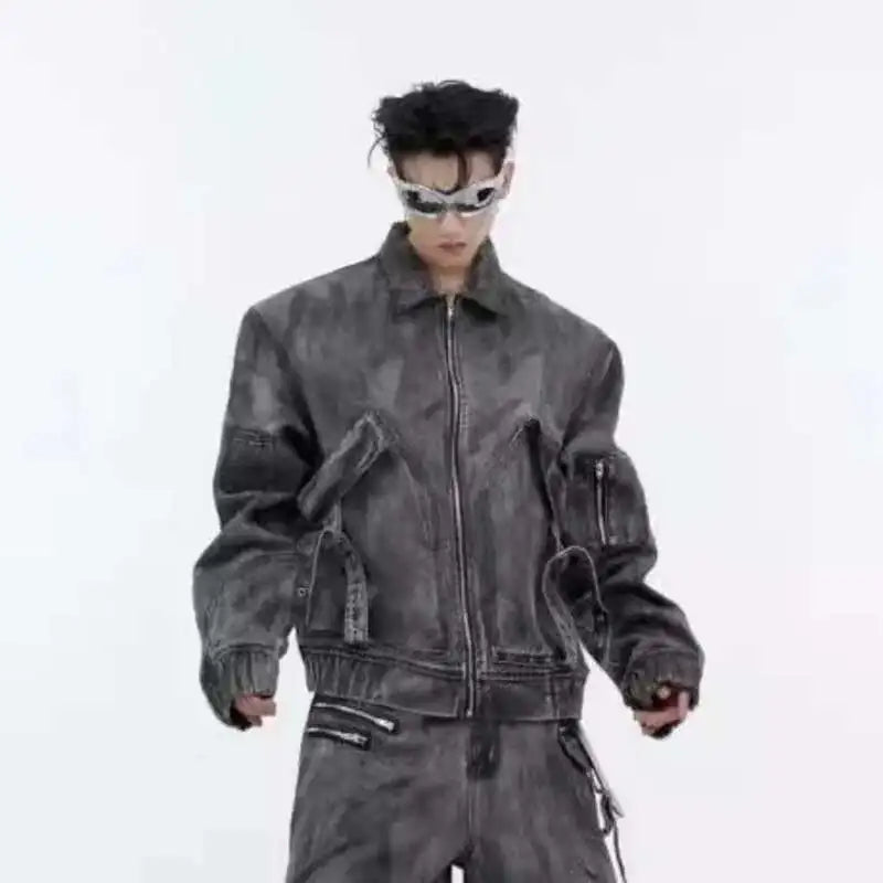 Wrinkled Slightly Flared Jeans