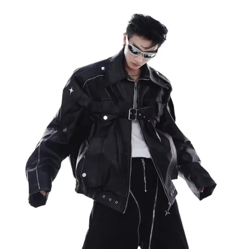 American Heavyweight Deconstructed Leather Jacket